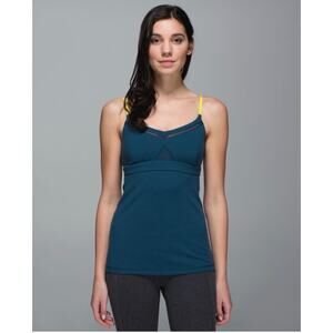 Lululemon Just Breathe Tank Size 6 Strappy Back Yoga Athletic Top